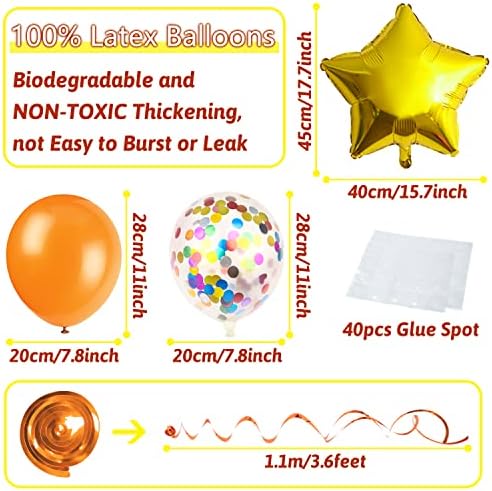 Multicolor Birthday Decorations - Happy Birthday Banner, Paper Pompoms, Confetti, Balloons, Hanging Garland, Swirl Streamers for Boys and Girls Party Decor - Image 5