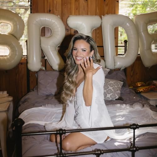 40 Inch Beige BRIDE Balloons Bachelorette Bridal Shower Party Decorations - Image 5