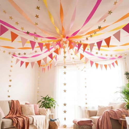 Frienda 14 Pcs Sunset Colors Party Decorations Set for Fancy Birthday Party - Image 6