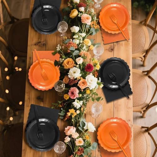 Black Paper Plates and Napkins - Image 7