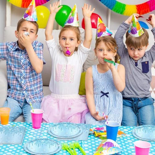 40Pcs Blue Birthday Decorations for Men Blue Paper Plates and Napkins for Boys Men Birthday Party Decorations Serve 20 Guests - Image 6