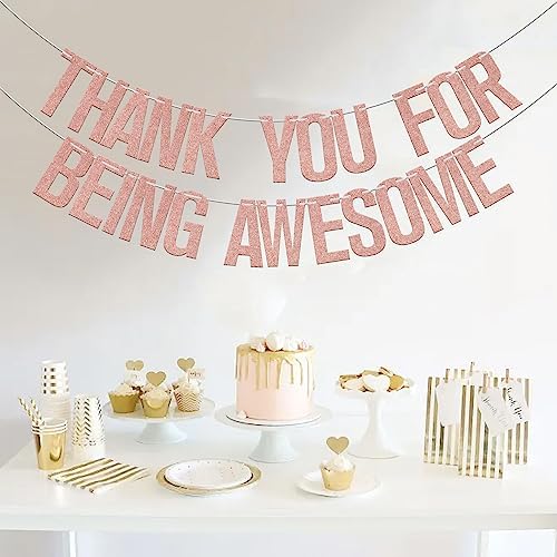 Thank You for Being Awesome Banner Going Away Party Decoration - Image 4