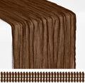 30 Pack Brown Cheesecloth Table Runner 17x108 Inches Boho Home Decor by Showgeous