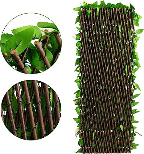 DOEWORKS Expandable Faux Ivy Trellis Fence, Patio Privacy Screen, 4 Pack - Image 6