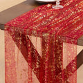 Gold Gauze Table Runner Glitter Fall Wedding Birthday Party Table Decor by Socomi