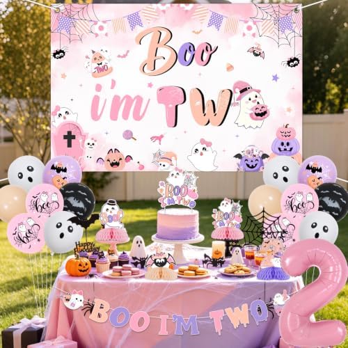 2nd Birthday Decorations for Girls Pink Purple - Image 4