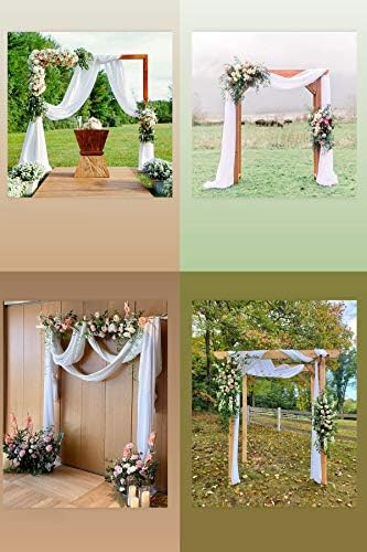 Wedding Arch Draping Fabric Sheer Chiffon Curtain Drape Wedding Party Decor - Image 5
