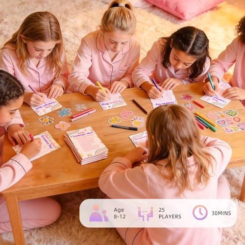 Sleepover Party Supplies for Girls, 4Funny Girls Night Games Sleep Over Essentials for Slumber Party Supplies - Image 6