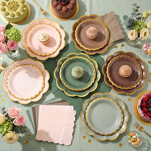 144 Pcs 48 Guests Woodland Baby Shower Tableware Set - Image 3