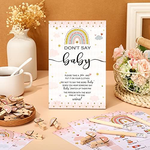 Patelai 321 Pcs Baby Shower Games Supplies, Boho - Image 6