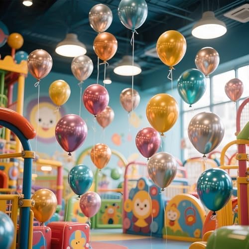 300 Pack Metallic Balloons 12 Inch Chrome Shiny Assorted Colors Latex Rainbow Bulk Balloon 12 Kinds Colorful for Birthday Wedding Bridal Baby Shower Supplies Party Decorations - Image 7