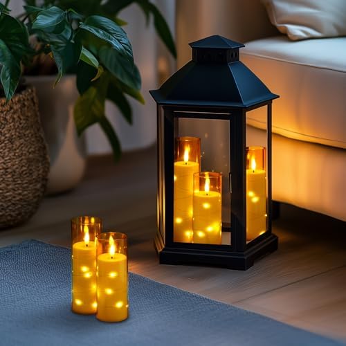 Homemory Flickering Flameless Candles with Remote, LED Fake Pillar Candles - Image 5