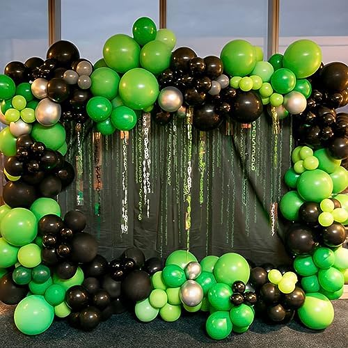 Voircoloria 110pcs Green Latex Party Balloons, 12inch - Image 6