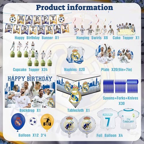 Football Themed Birthday Party Decorations Set - Image 2