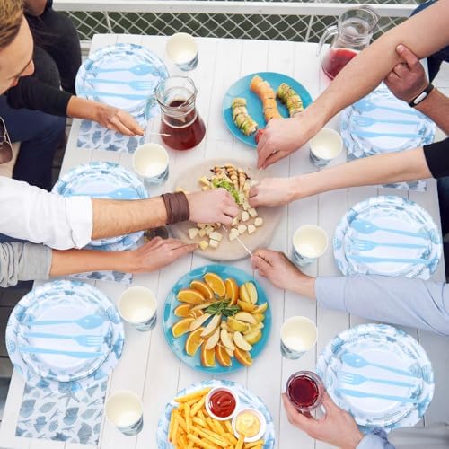Pickmesh 400 Pcs Under The Sea Party Supplies, Ocean Party Tableware for 50 - Image 6