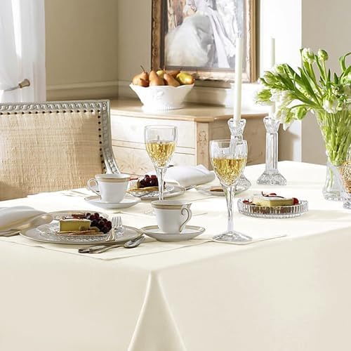 Fitable 6 Pack Ivory Tablecloths 70x120 Inch for 6-8 Ft Rectangle Tables - Image 3