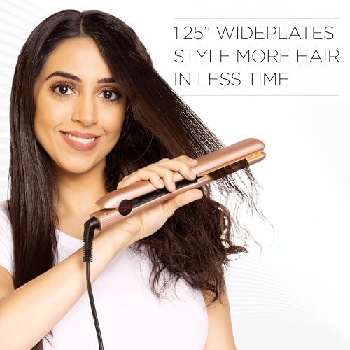 CHI Original Flat Iron Hair Straightener, 1.25", Prosecco Please - Image 4