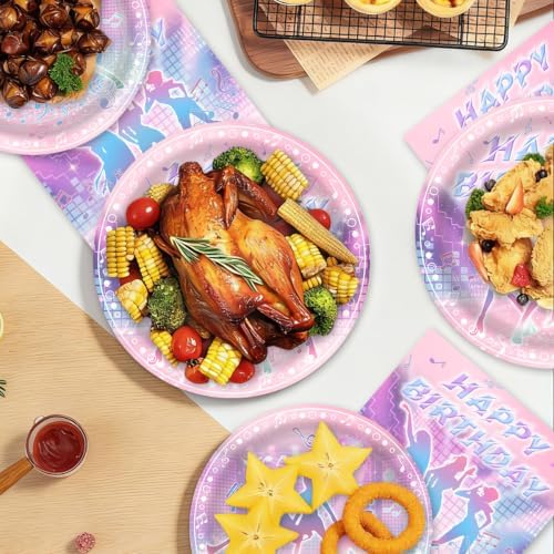 139Pcs Kpop Birthday Decorations K Pop Party Plates Napkins Cups Forks Spoons, Kpop Party Decorations, Serve 20 - Image 4