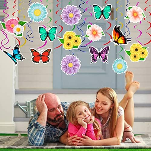 HADDIY Flower Butterfly Decorations for Birthday Party Classroom Office - Image 6