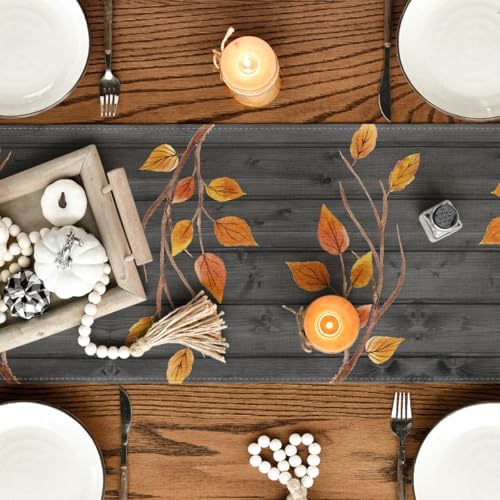 Artoid Mode 210 GSM Fall Table Runner Home Party Decor 13x36 Inch - Image 6