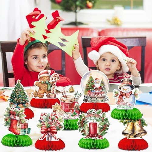 Christmas Party Centerpieces, Christmas Honeycomb Centerpieces for Table - Image 3
