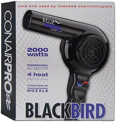 Conair BB075W Pro Blackbird Hair Dryer 2000 Watt - Image 2