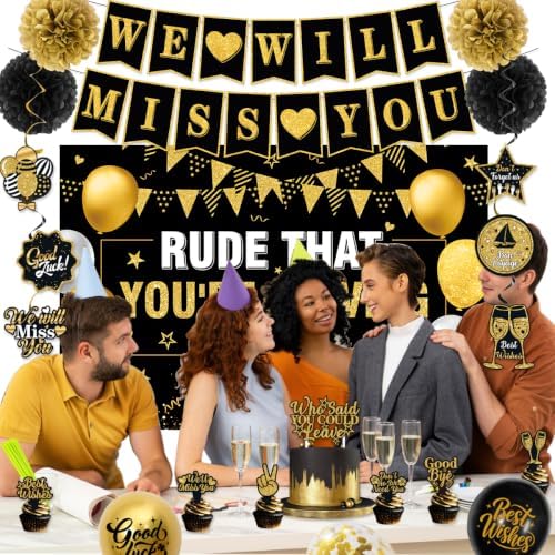 Rude That You'Re Leaving But Ok Banner, Farewell Party Decorations - Image 2