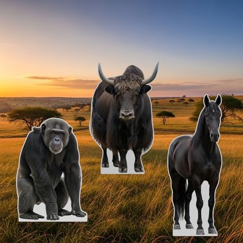 Black Horse 1FT Life Size Cardboard Cutout Animal Standup, 1 PC - Image 5