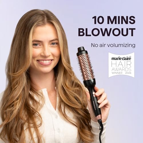 Wavytalk Thermal Brush, 1.5 Inch Ionic Thermal Round Brush Makes Hair Smoother Get Natural Curls (White) (Pack of 2) - Image 4