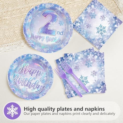 96Pcs Frozen Party Decorations for Girls Frozen Themed Party Serves 24 - Image 3