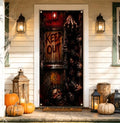 Halloween Horror Door Banner 35.4 x 78.7 Inch Polyester Door Cover, Creepy Quarantine Door Entrance Decoration for Front Door Porch Entryway Haunted House Seasonal Home Decor by Unknown