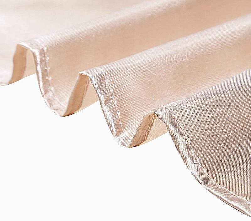 Balsa Circle 10 pcs 72x72 inch Beige Square Tablecloth Satin Fabric Overlays Linens | Table Cloths Cover for Wedding Party Banquet Reception Events Decoration Kitchen Dining Events Kitchen Dining - Image 7
