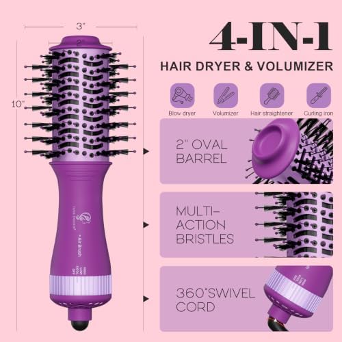 Dual Voltage Travel Hair Dryer Brush - Image 4