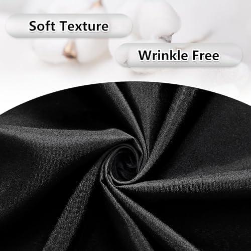 MEETSKY Black Backdrop Curtain for Halloween Party Backdrop Drapes Panels with Rod Pockets Polyester Fabric Curtain Backdrop Black Birthday Party Home Decor for Boys Teens Men, 5ft x 10ft, 2 Panels - Image 6