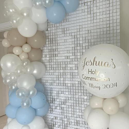 COKAOBE LiteGrid Series Shimmer Wall Backdrop - 48Pcs Mirror White - Image 6