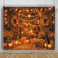 12x10ft Fall Backdrops for Photography Rustic Harvest Thanksgiving Backdrop by Lexfvpoo