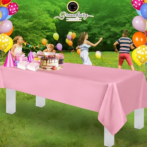 Grandipity Plastic Table Cloth Disposable 12 Pack 54” x 108” Rectangle - Image 6