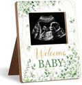 Sage Green Baby Shower Decor Frame, Sage Green Baby Shower Party Supplies, for Expecting Parents-to-Be Keepsake Gifts, Pregnancy Sonogram Frame Keepsake, Gender Reveal Present by Unknown