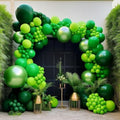 Double Stuffed Green Balloon Arch by LUXURparty