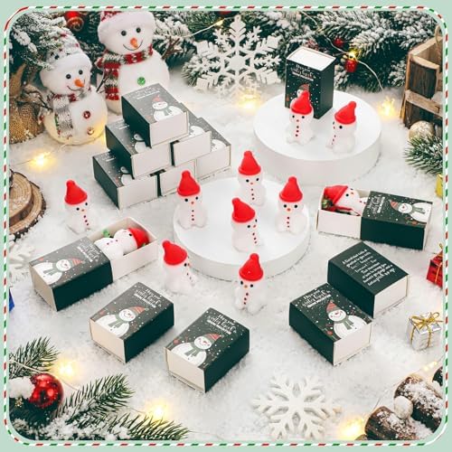 24 Sets Winter Break Gifts Snowman Holiday Party Favors with Boxes - Image 4