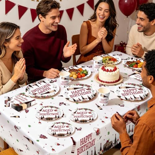 170 Pcs Aging Like Fine Wine Birthday Party Supplies Serves 24 - Image 6