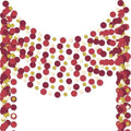 Outus 10 Pieces Maroon,Gold Round Dots Garland Party Hanging Decor by Outus