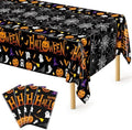 4 Pack Halloween Tablecloth 54 x 108 Inch Pumpkin Spider Web Table Cover by QZYL