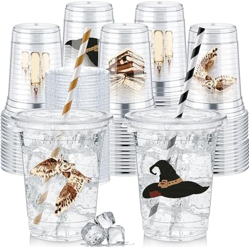 Pickmesh 50 Pcs Wizard Themed Cups 12 oz Disposable Plastic Cups by Pickmesh
