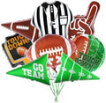 Gatherfun Football Shaped Foil Balloons, 8 Count, Touchdown Balloons for Football Game Tailgate Party Decorations by Gatherfun