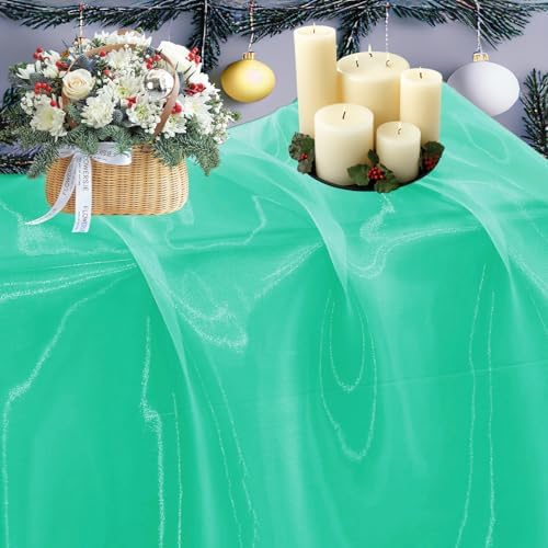 15 Yard Organza Fabric 44" Wide for Wedding Event Décor - Mint by MDS