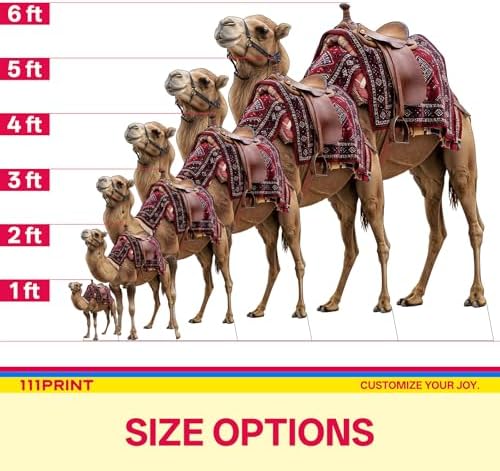 Nativity Camel 4FT Life Size Cardboard Cutout for Xmas, 1 PC - Image 3