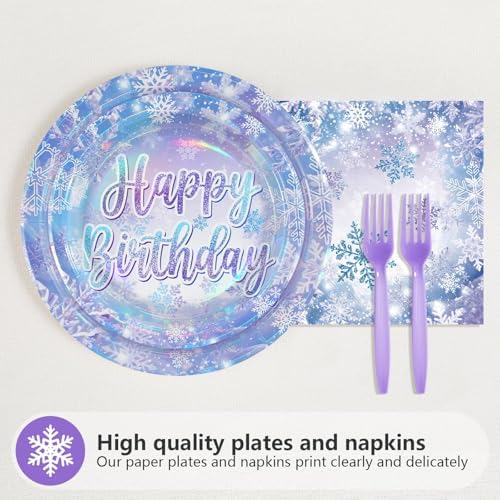 96Pcs Frozen Party Decorations for Girls Frozen Themed Party Serves 24 - Image 2