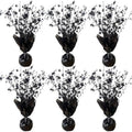 FUBININA 6 Pack Halloween Table Centerpieces Party Table Decoration Metallic Foil Spray Centerpiece Star Black Decor Indoor for Birthday Wedding Anniversary Graduation Holiday Party Supplies by FUBININA