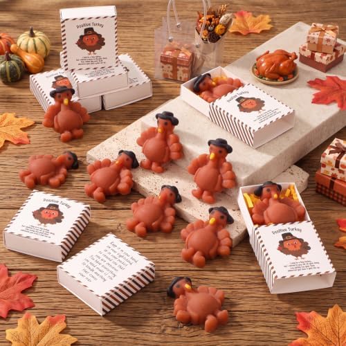 12 Sets Thanksgiving Positive Gifts Fall Turkey Party Favors - Image 5